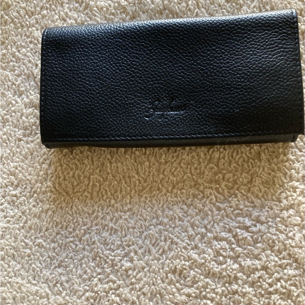 Brigham Black Leather Tobacco Pouch